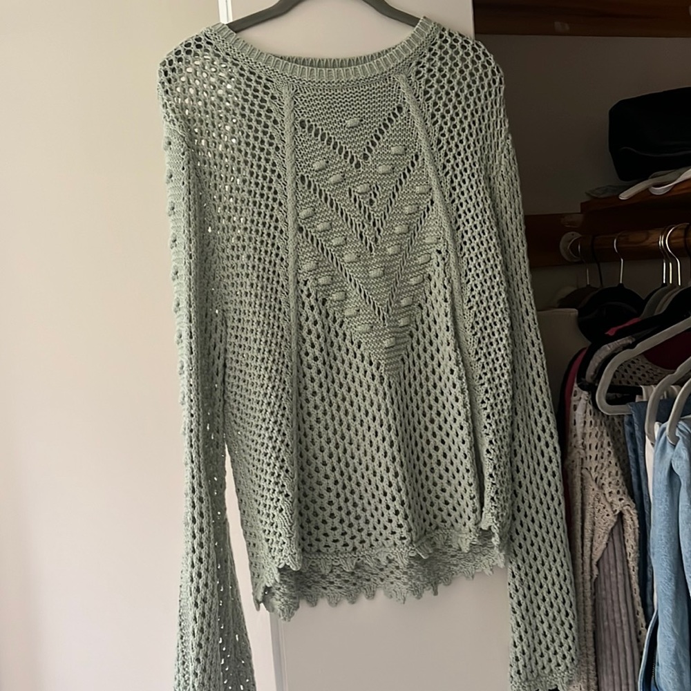 Light Green Knit Sweater